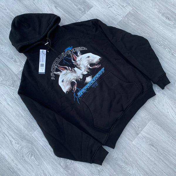 Represent Clothing Thoroughbred Dog Lightning Oversized Hoody - Black