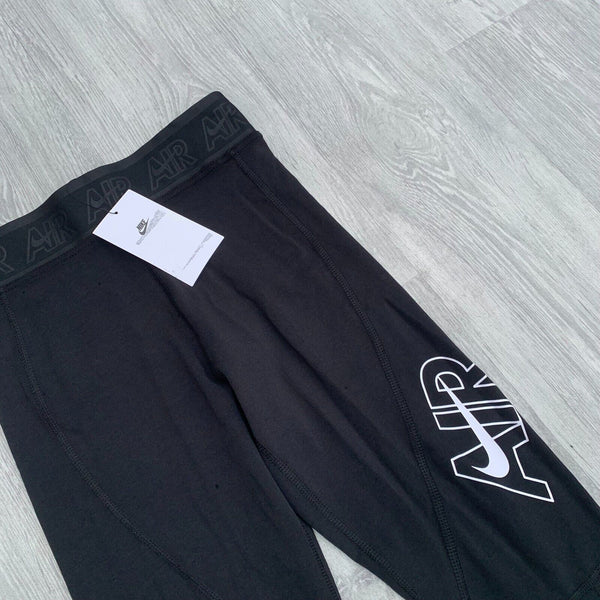 Nike Air Womens High Waisted Tight Fit Gym Leggings Pants - Black [DM6065 010]