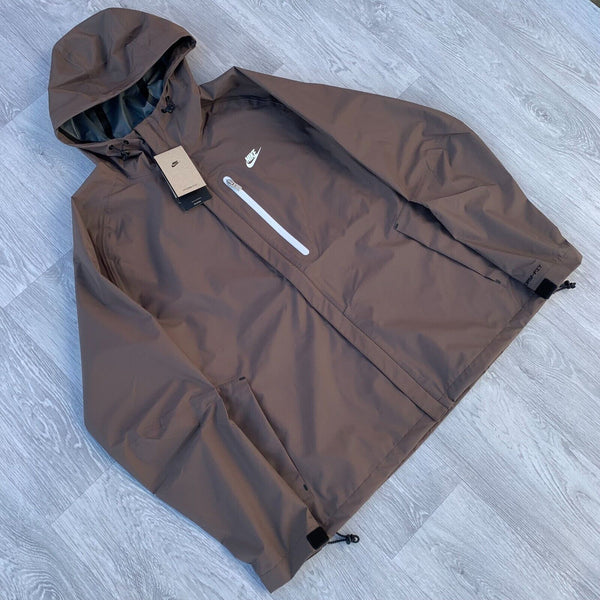 Nike Tech Storm Fit Legacy Hooded Zip Shell Jacket - Brown [DM5499-004]