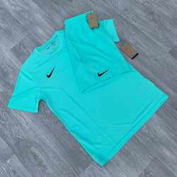 Nike Dri Fit Academy Top and Shorts Set - Hyper Turquoise