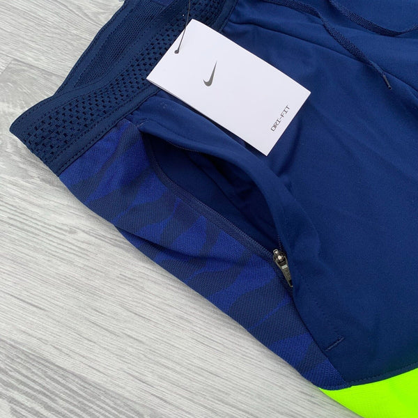 Nike Strike Dri Fit Track Pants Training Bottoms - Blue/Volt [DN4138-492]