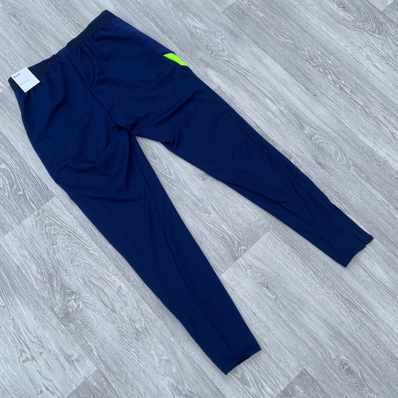 Nike Strike Dri Fit Track Pants Training Bottoms - Blue/Volt [DN4138-492]