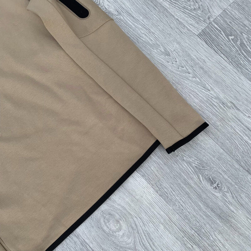 Nike Tech Fleece Crew Sweatshirt - Beige Khaki [CU4505-247]