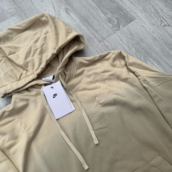 Nike Foundation Club French Terry Dip Dye Hoodie - Khaki Beige [DQ4621-247]