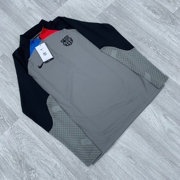 Nike FC Barcelona Strike Dri Fit Full Tracksuit Half Zip Top & Bottoms - Grey