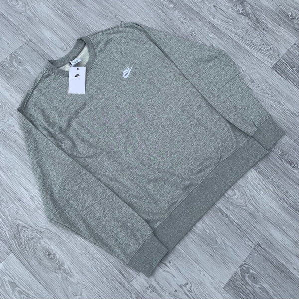 Nike Foundation Club French Terry Crew Neck Sweatshirt - Grey [BV2666-063]