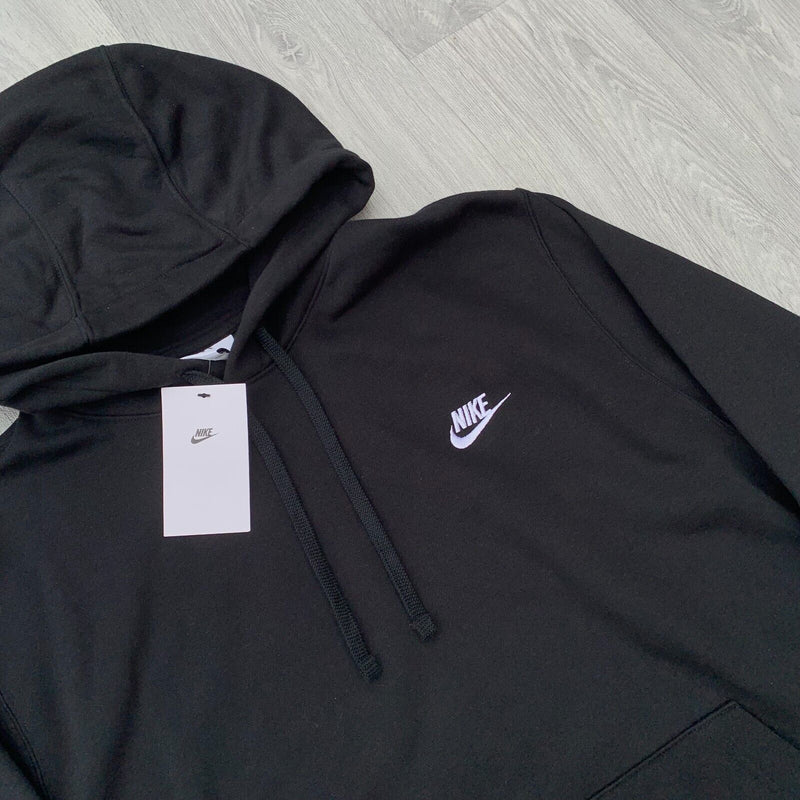 Nike Foundation Fleece Cargo Tracksuit Hoodie Joggers Sweatpants Set - Black