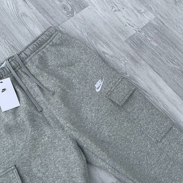 Nike Club Fleece Slim Cargo Pants Sweatpants Joggers - Grey [CD3129-063]