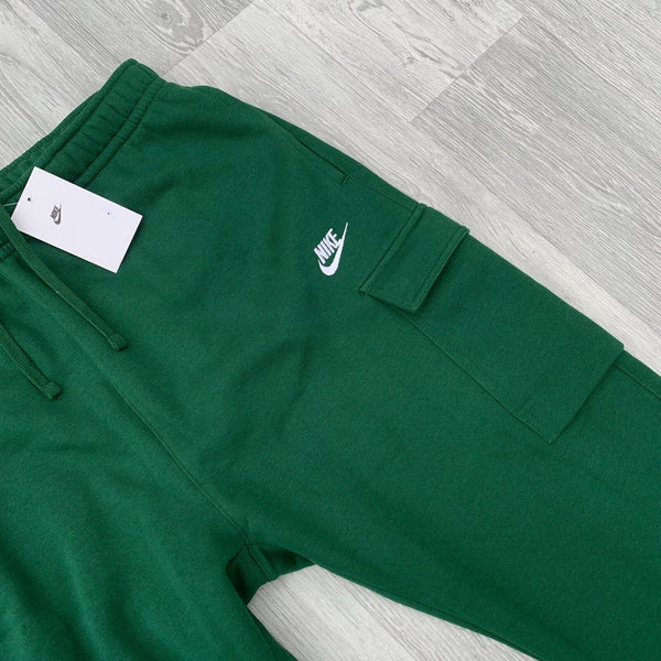 Nike Club Fleece Slim Cargo Pants Sweatpants Joggers - Gorge Green [CD3129-341]