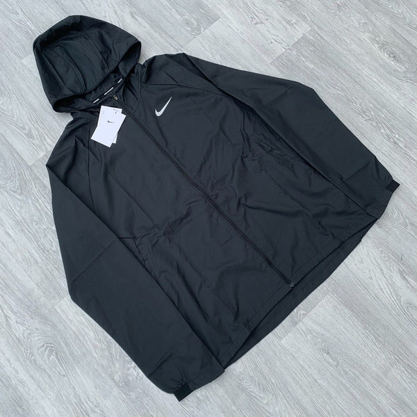 Nike Miler Repel Full Zip Windbreaker Running Jacket - Black [DD4746-010]