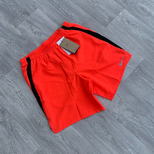 Nike Dri Fit Brief Lined Miler 7" Running Training Shorts - Crimson [CZ9066-635]