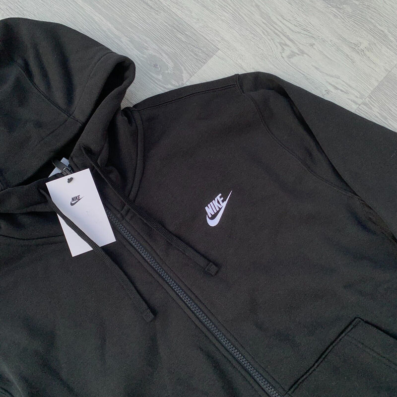 Nike Foundation Club Fleece Full Zip Hoody - Black [BV2645-010]