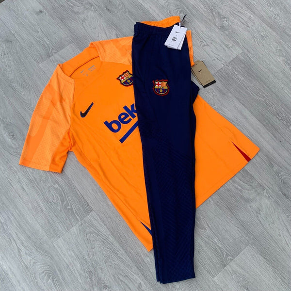 Nike Strike FC Barcelona Dri Fit Tracksuit T-Shirt Top and Track Pants Set