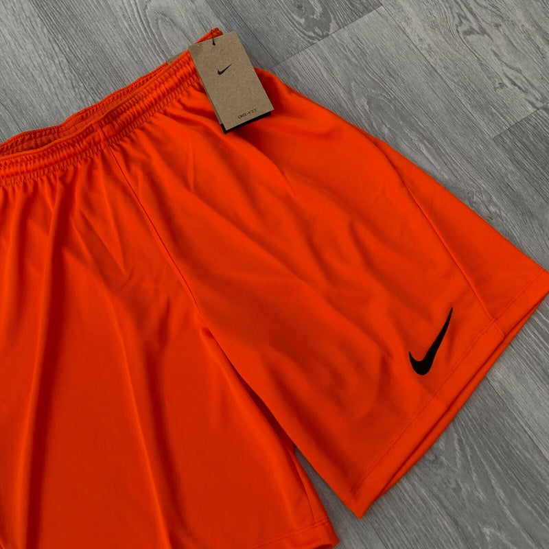 Nike Dri Fit Academy T-Shirt Top and Shorts Set - Safety Orange