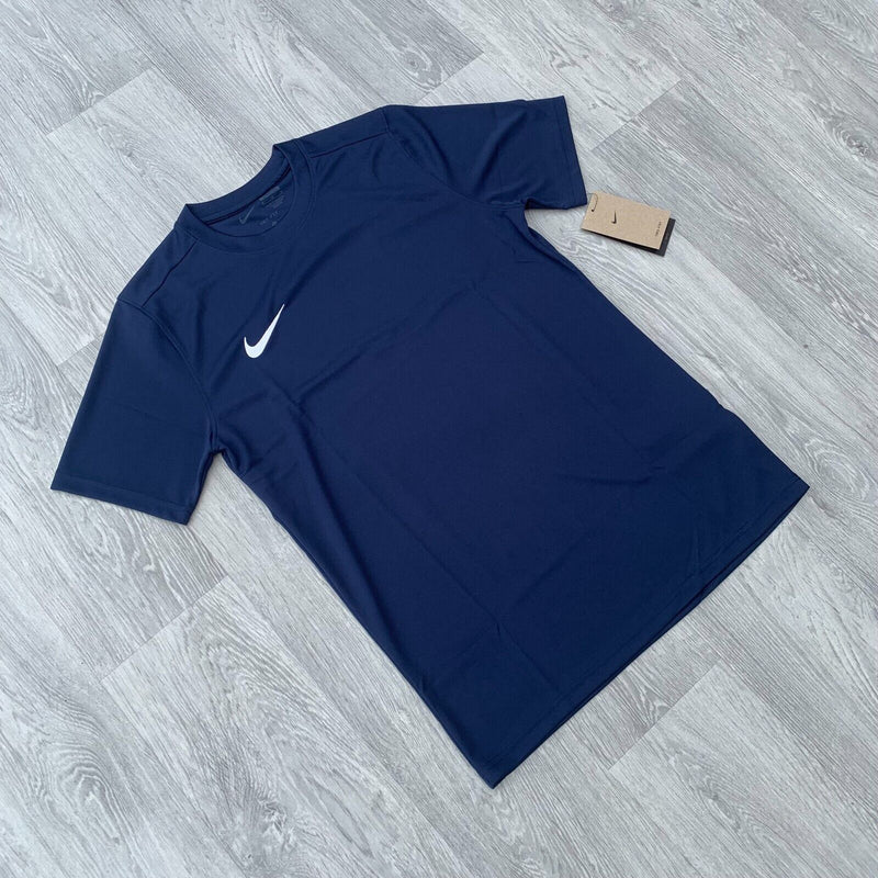 Nike Dri Fit Academy T-Shirt Top and Shorts Set - Obsidian Navy