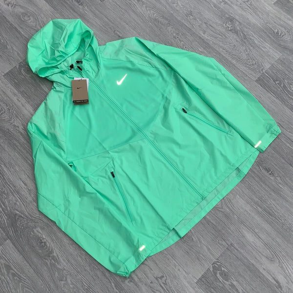 Nike Run Division Miler Repel Zip Windbreaker Running Jacket - Mint [DQ6487-342]