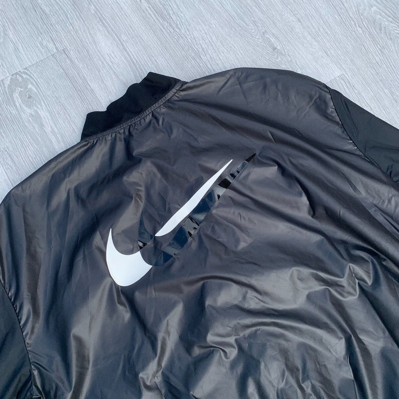 Nike Womens Swoosh Run Running Training Jacket - Black [DV7255-010]