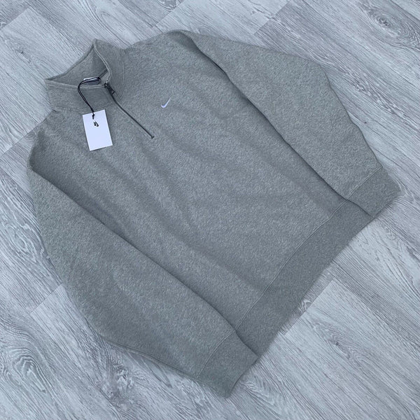 Nike Lab NRG Solo Swoosh Half Quarter Zip Fleece Sweatshirt - Grey [DQ5209-063]