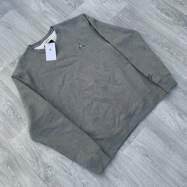 Nike Air Jordan Jumpman Essentials Fleece Crew Sweatshirt - Grey [DN7954-091]