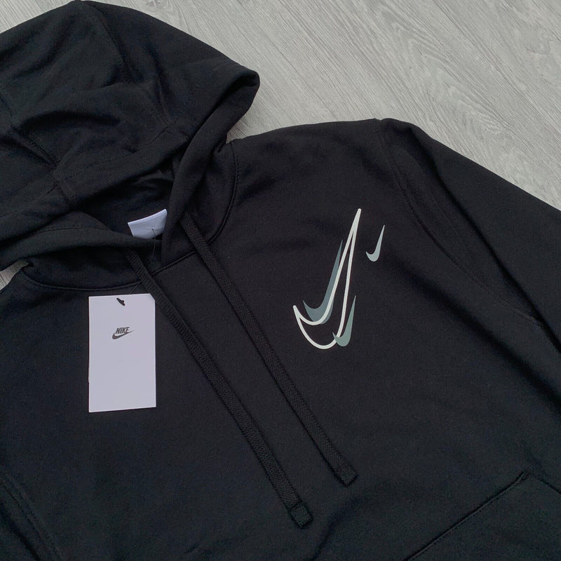 Nike Multi Swoosh Foundation Cargo Hoodie - Black [DQ3942-010]