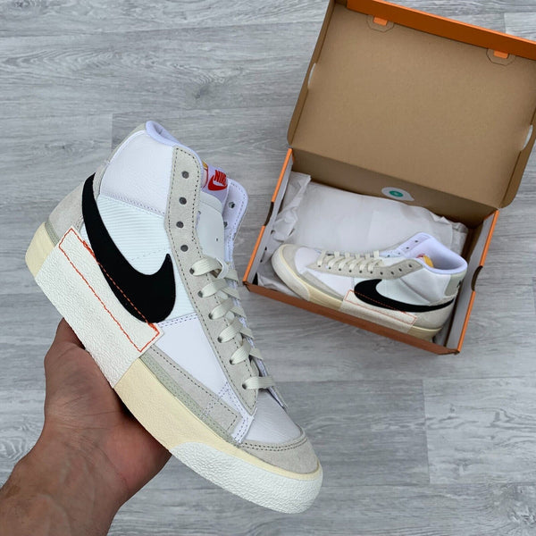 Nike Blazer Mid 77 Pro Club Vintage Retro Sneaker Trainers - White [DQ7673 100]