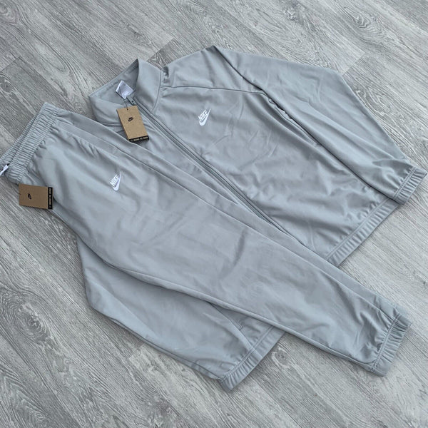 Nike Club Poly Knit Tracksuit Track Top Joggers Sweatpant Set Grey [FB7351-077]