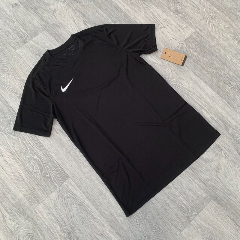 Nike Dri Fit Academy T-Shirt Top and Shorts Set - Black