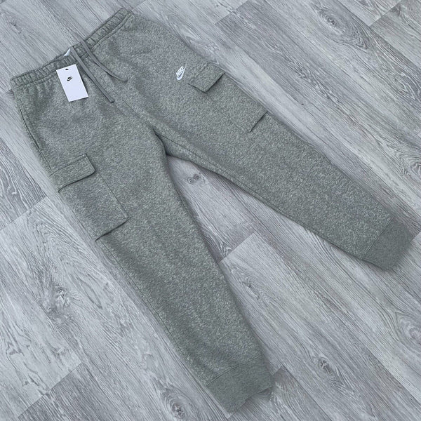 Nike Club Fleece Slim Cargo Pants Sweatpants Joggers - Grey [CD3129-063]