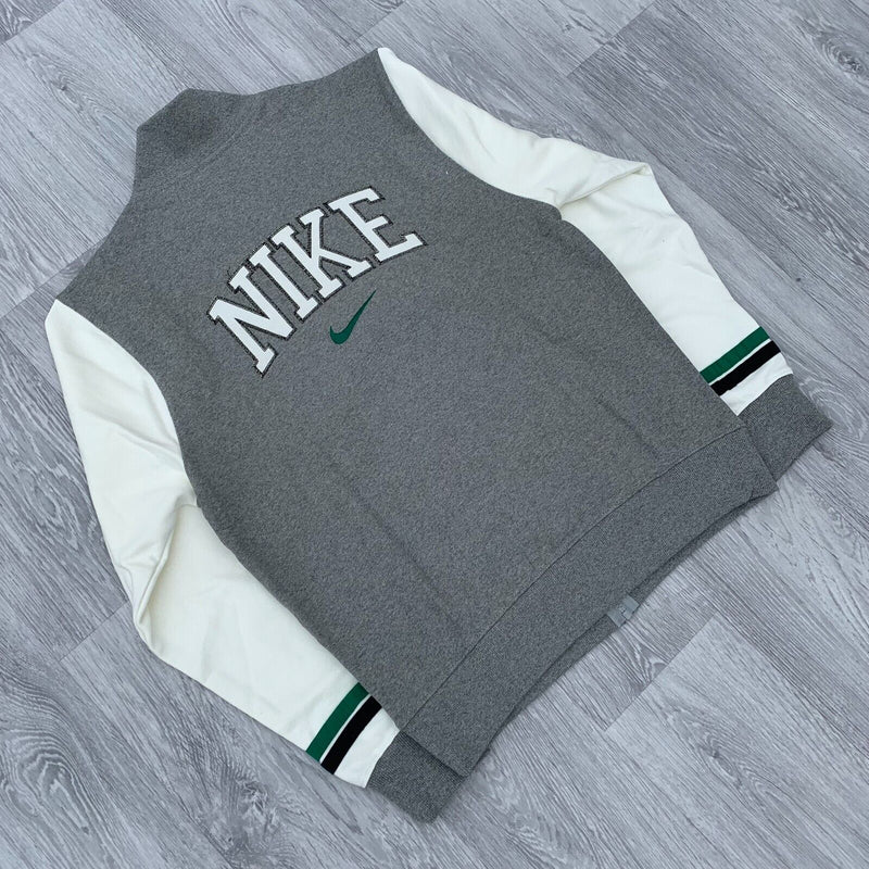 Nike Retro College Zip Varsity Jacket - Grey [DZ2551-063]