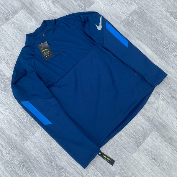 Nike Strike Therma Dri Fit Zip Long Sleeve Track Top - Navy Blue [BQ5828-407]