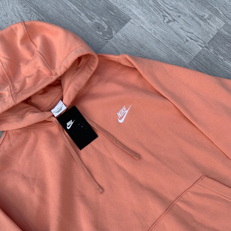 Nike Foundation Club Fleece Hoody - Coral [BV2654-824]