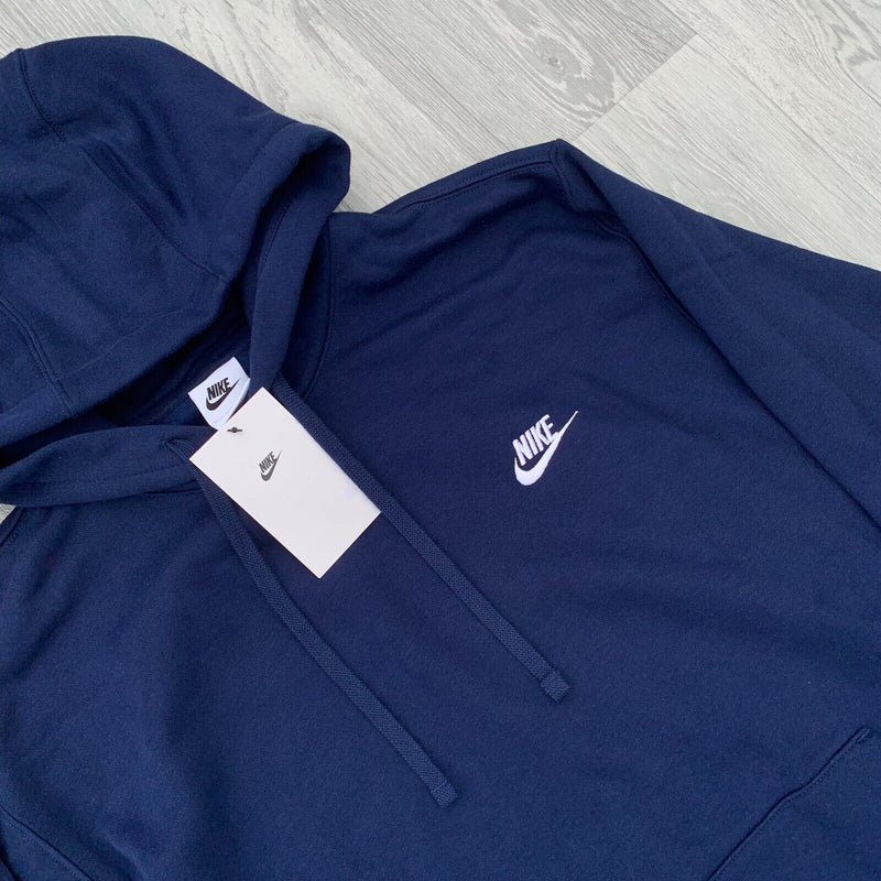 Nike Foundation Club Fleece Hoody - Midnight Navy Blue [BV2654-410]