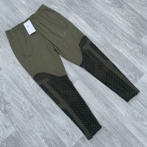 Nike Strike Dri Fit Track Pants Training Bottoms - Khaki/Black [DH8838-222]