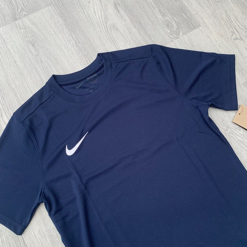 Nike Dri Fit Academy T-Shirt Top and Shorts Set - Obsidian Navy