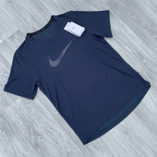 Nike Dri-FIT Run Division Miler Training T-Shirt Top - Thunder Blue [DR8766-437]