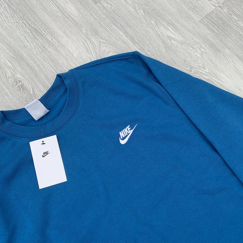 Nike Foundation Club Fleece Club Sweatshirt - Blue [BV2662-407]