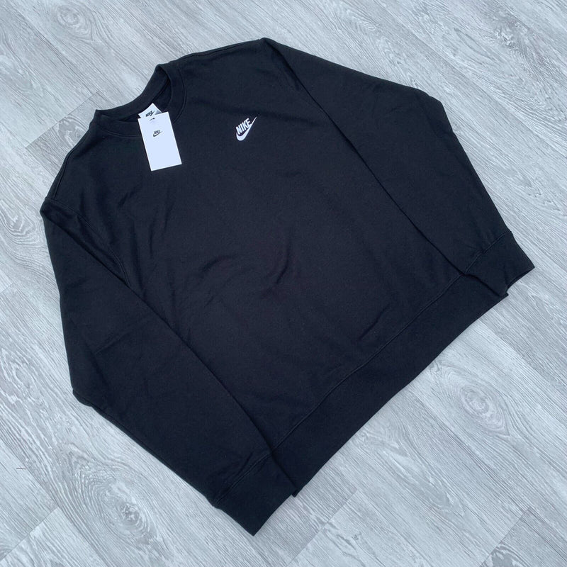 Nike foundation crew sweatshirt black best sale