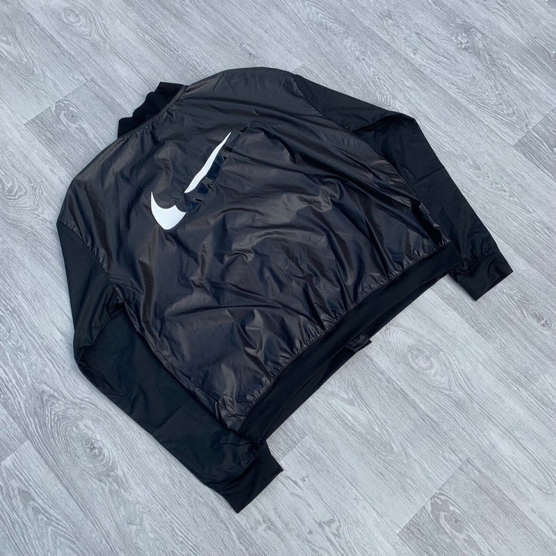 Nike Womens Swoosh Run Running Training Jacket - Black [DV7255-010]