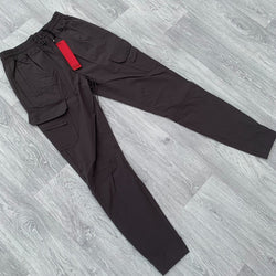 Represent 247 Zip Pant Slim Cargo Pants  - Dark Grey