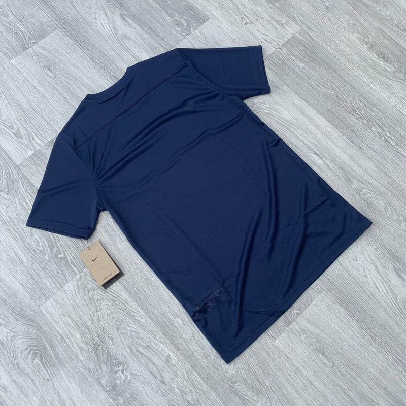 Nike Dri Fit Academy T-Shirt Top and Shorts Set - Obsidian Navy