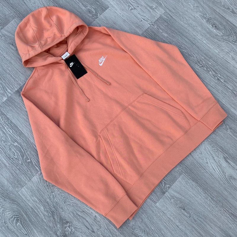 Nike Foundation Club Fleece Hoody - Coral [BV2654-824]