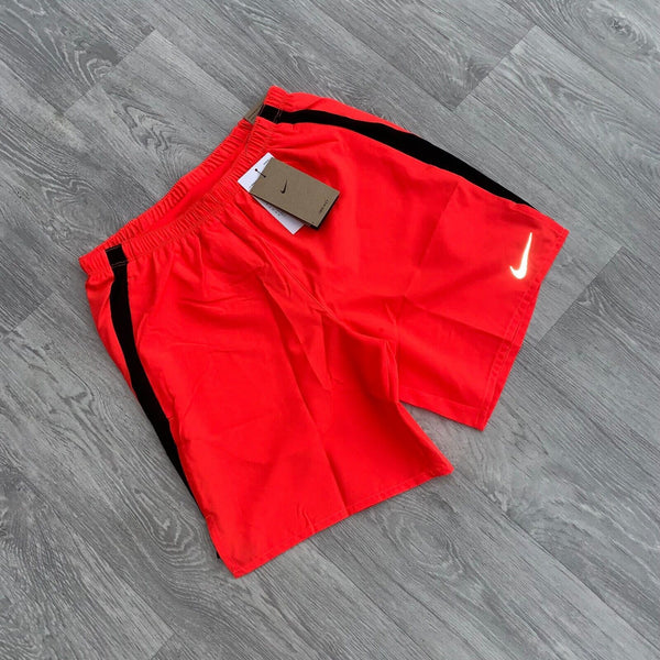 Nike Dri Fit Brief Lined Miler 7" Running Training Shorts - Crimson [CZ9066-635]