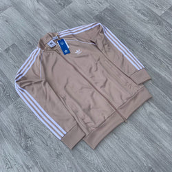 Adidas Originals Superstar Zip Track Top - Beige [IJ9457]