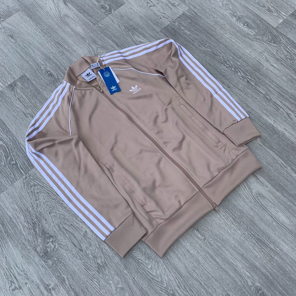 Adidas Originals Superstar Zip Track Top - Beige [IJ9457]