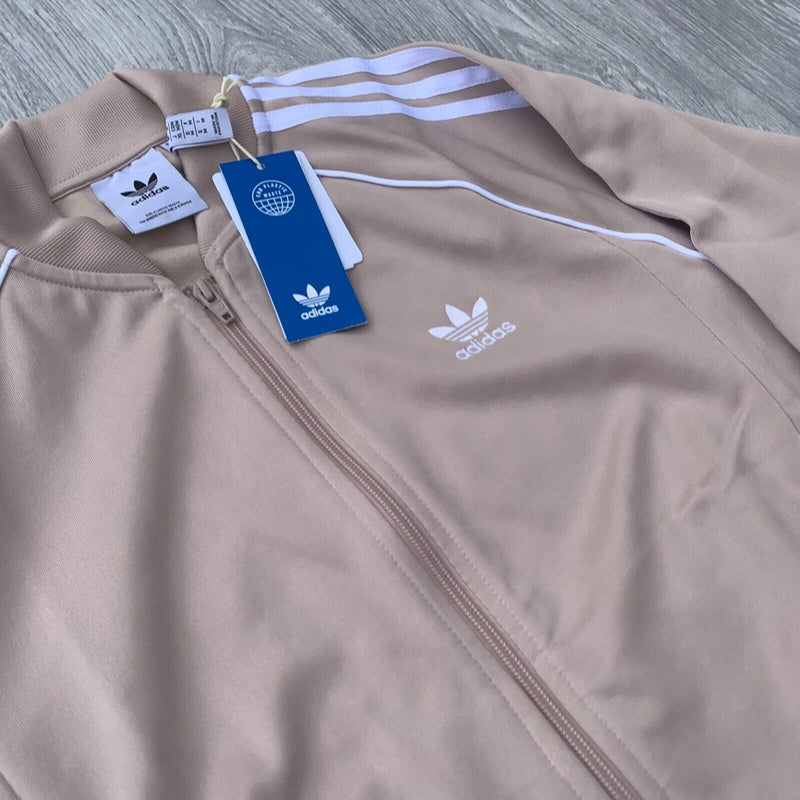 Adidas Originals Superstar Zip Track Top - Beige [IJ9457]