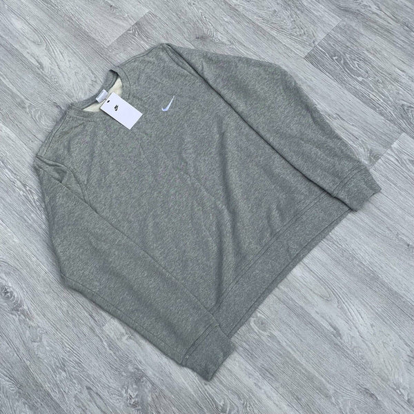 Nike Foundation Club French Terry Crew Sweatshirt - Grey [637902-063]