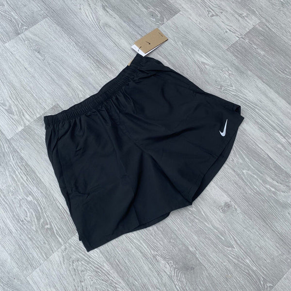 Nike Dri Fit Brief Lined Miler 5" Running Training Shorts - Black [CZ9062-010]