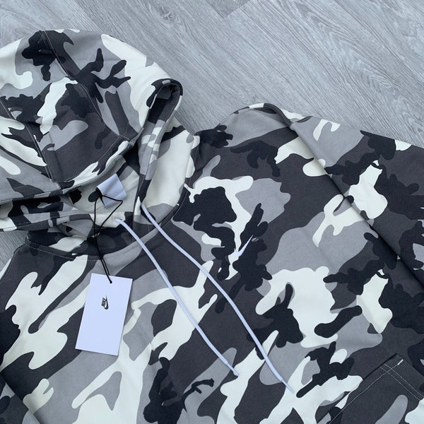 Nike NRG Solo Swoosh Premium Hoodie - Grey Camo [DN1252-133]