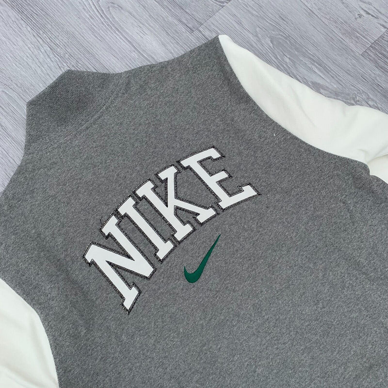 Nike Retro College Zip Varsity Jacket - Grey [DZ2551-063]