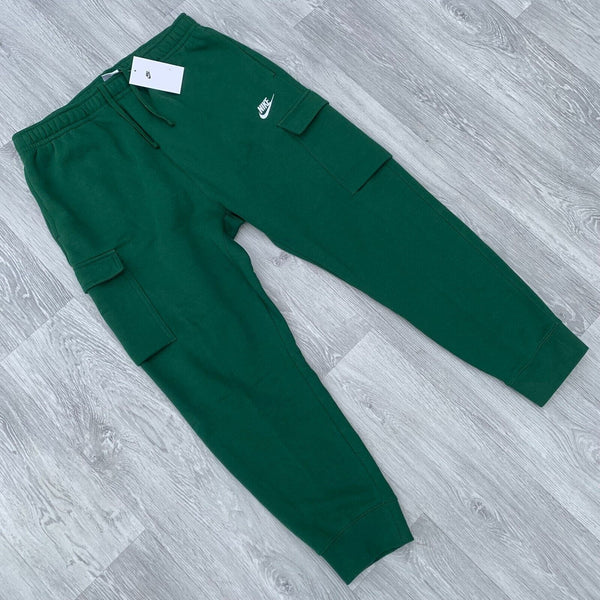 Nike Club Fleece Slim Cargo Pants Sweatpants Joggers - Gorge Green [CD3129-341]